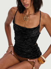 Celena Halter Top Black