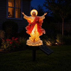 🔥Solar-Powered Illuminated Jesus Garden Statue