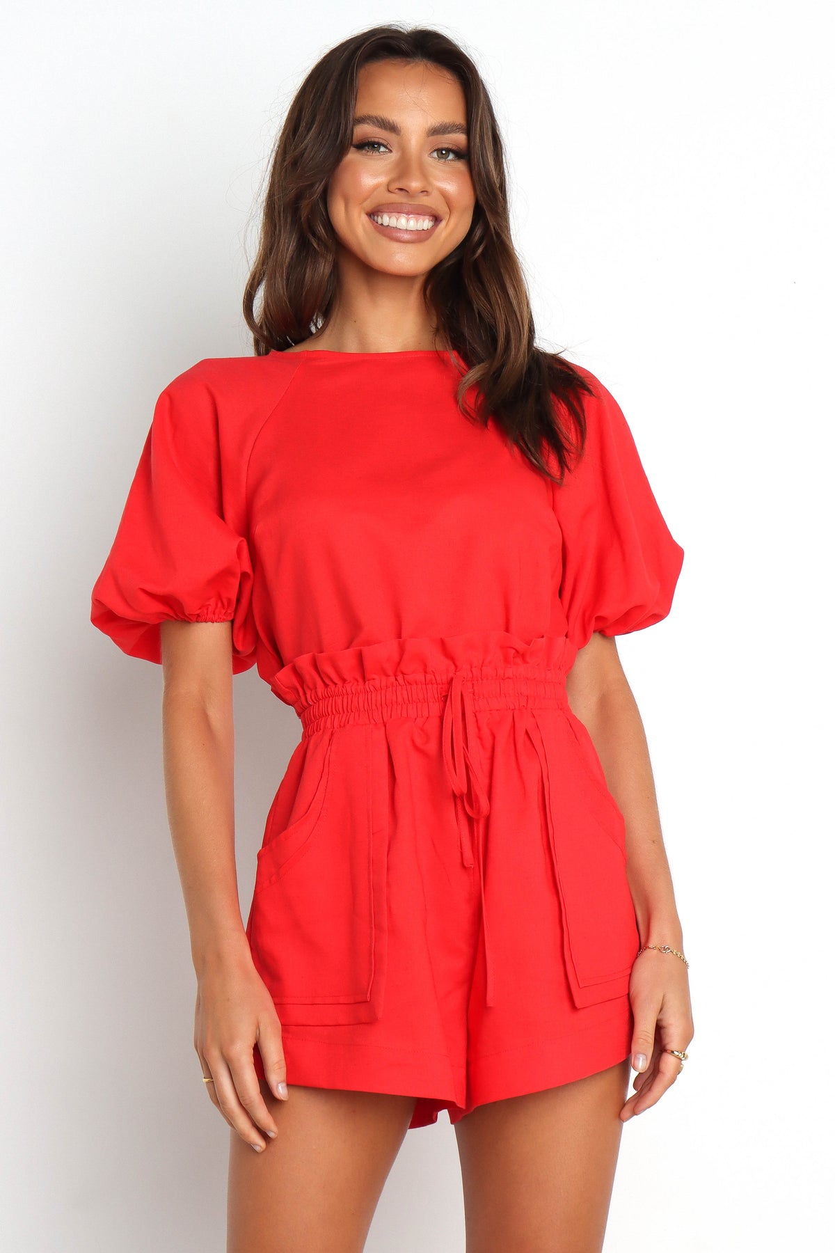 Chelsey Linen Set - Red